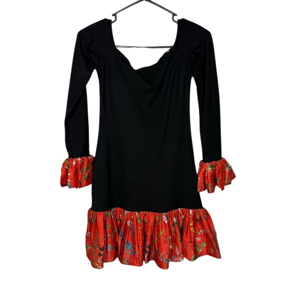 Alexis Estelle Off The Shoulder Floral Ruffle Mini Dress Size XS - Picture 2 of 6